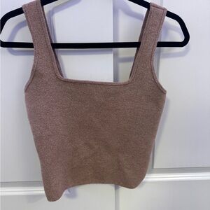 Abercrombie & Fitch Brown Knit Tank Top